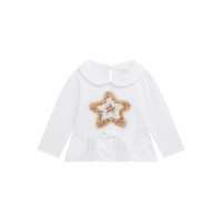 Guess Бяла блуза с дълъг ръкав момиче