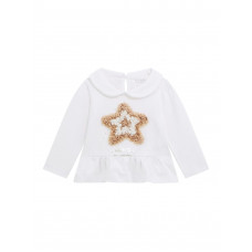 Guess Бяла блуза с дълъг ръкав момиче