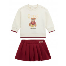 Guess Бял комплект от 2 части бебе момиче