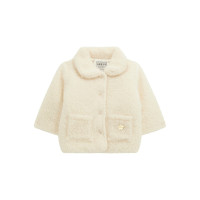 Guess Бяло палто бебе момиче