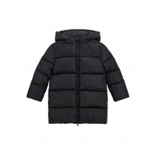 Guess Черно зимно яке с качулка момиче