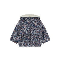 Guess Подпланено яке с дълъг ръкав с качулка с цип бебе момиче