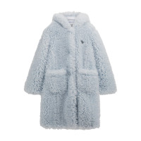 Guess Палто с дълъг ръкав от изкуствен косъм момиче