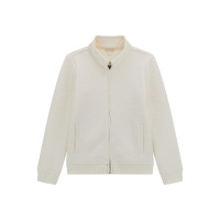 Guess Бяло  горнище с дълъг ръкав с цип момиче