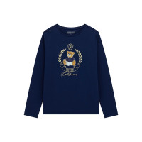 Guess Синя блуза с дълъг ръкав момиче