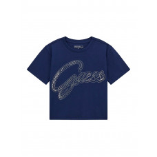 Guess Синя тениска с къс ръкав момиче Guess Синя тениска с къс ръкав момиче