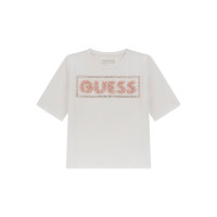 Guess Бяла тениска с къс ръкав момиче