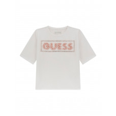 Guess Бяла тениска с къс ръкав момиче Guess Бяла тениска с къс ръкав момиче