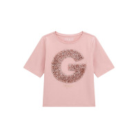 Guess Розова тениска с къс ръкав момиче