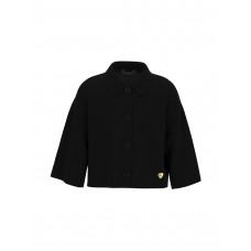 Guess Черна рипсена риза с къс ръкав момиче