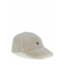 Guess Бяла бейзболна пухена шапка момиче