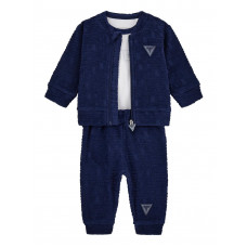 Guess Син комплект от 3 части бебе