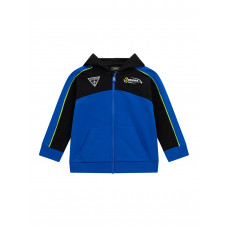 Guess Синьо горнище с дълъг ръкав с качулка с цип момче