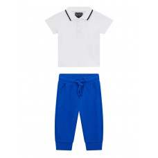 Guess Бял комплект от 2 части бебе момче