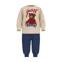 Guess Бежово-син комплект от 2 части бебе