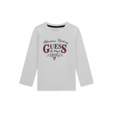 Guess Бяла блуза с дълъг ръкав момче