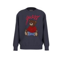 Guess Синя блуза с дълъг ръкав унисекс