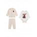 Guess Бежов комплект от 3 части бебе