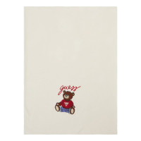 Guess Бяло плетено одеяло унисекс