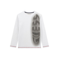 Guess Бяла блуза с дълъг ръкав момче