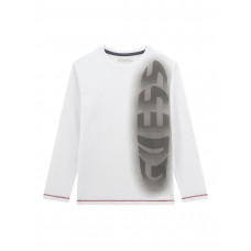 Guess Бяла блуза с дълъг ръкав момче