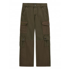 Guess Твърд карго панталон от габардин момче