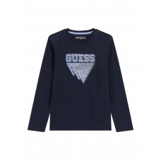 Guess Синя блуза с дълъг ръкав момче